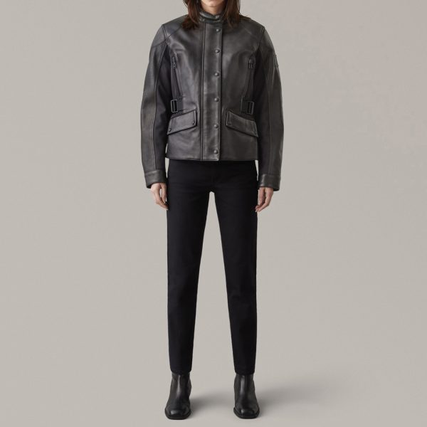 Black Westerly Motorcycle Leather Jacket