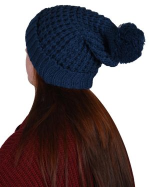 (Blue-6143) Womens French Beret New Warm Wool Winter Beanie