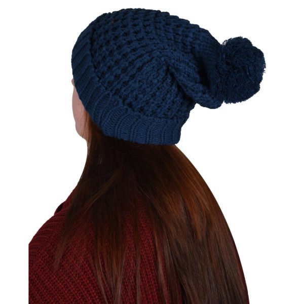 (Blue-6143) Womens French Beret New Warm Wool Winter Beanie