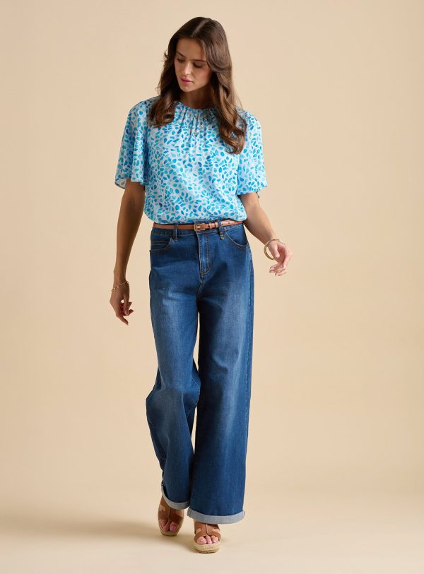 Blue BRAKEBURN Sea Glitter Blouse