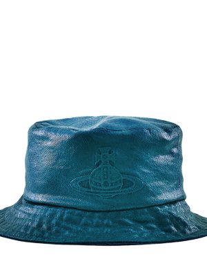 Blue Coated Denim Bucket Hat