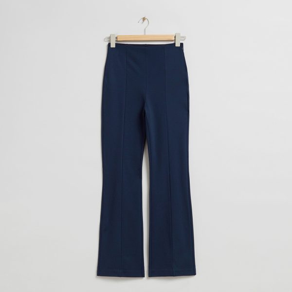 Blue Flared Trousers