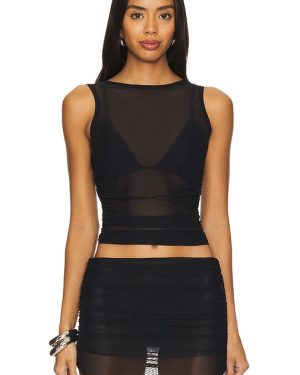 Bond Eye Claudia Tank Top in Black. Size M/L.