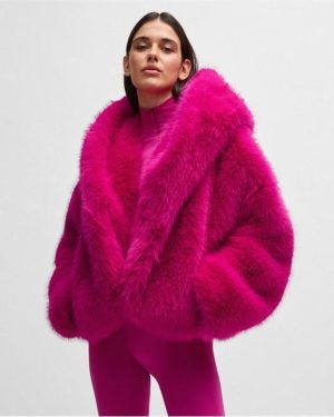 Boss Naomi X Boss Short Coat - Pink