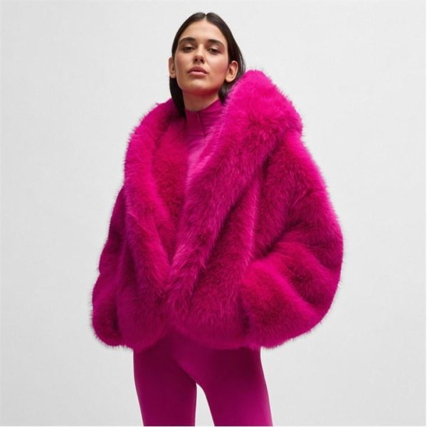 Boss Naomi X Boss Short Coat - Pink