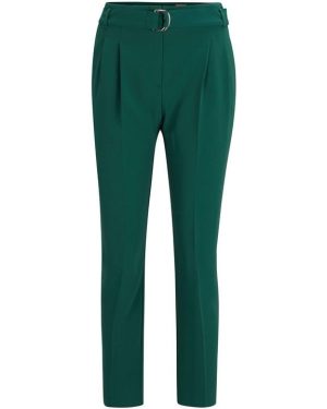 Boss Tapiah Regular-Fit Cropped Trousers - Green