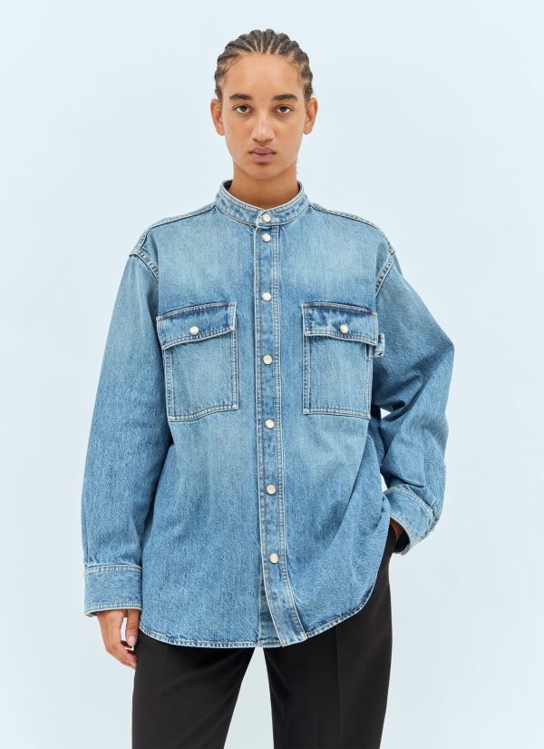 Bottega Veneta Denim Shirt - Woman Shirts Blue It - 40