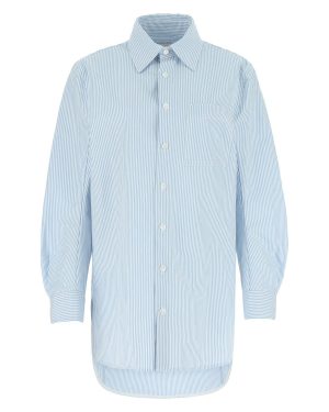 Bottega Veneta Embroidered Cotton Oversize Shirt