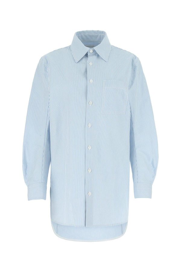 Bottega Veneta Embroidered Cotton Oversize Shirt