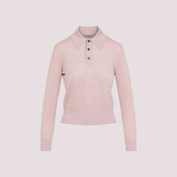 Bottega Veneta Long Sleeve Polo Top