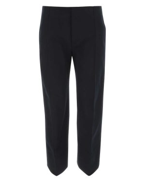 Bottega Veneta Midnight Blue Cotton Cropped Cut Pant