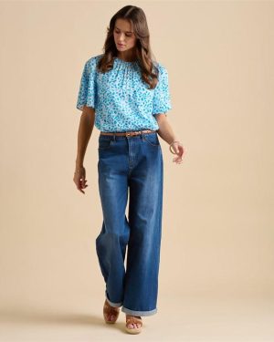 Brakeburn Sea Glitter Blouse - Blue