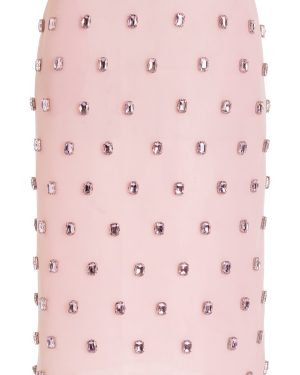 Brandon Maxwell - The Leanne Embroidered Pencil Skirt - Pink - US 4 - Moda Operandi