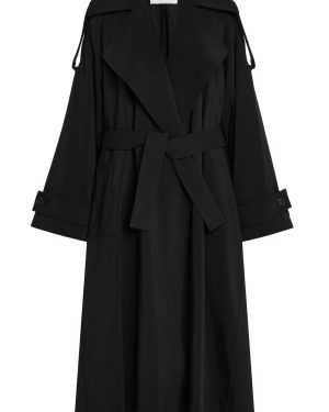 Brandon Maxwell - The Tillman Relaxed Twill Trench Coat - Black - S - Only At Moda Operandi