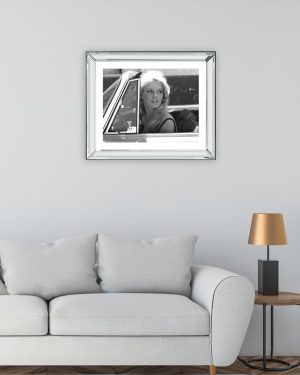 Brigitte Bardot Riding an Open Top - Photograph on Wood