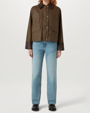 Brown Iris Leather Jacket