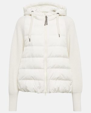 Brunello Cucinelli Wool and cashmere-blend knit jacket