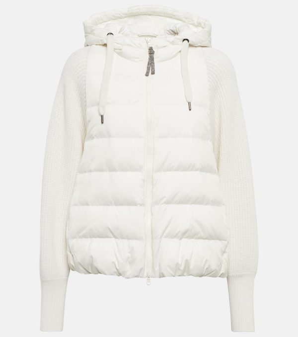 Brunello Cucinelli Wool and cashmere-blend knit jacket