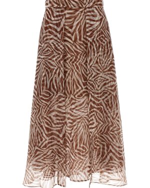 Brunello Cucinelli paneled Circle Skirt