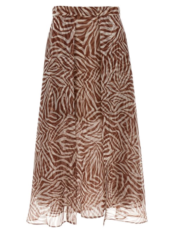 Brunello Cucinelli paneled Circle Skirt