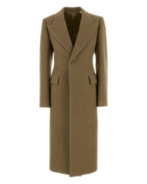 Burberry Beige Wool Blend Coat