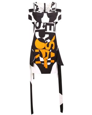 Burberry Graphic Print Asymmetric Dress