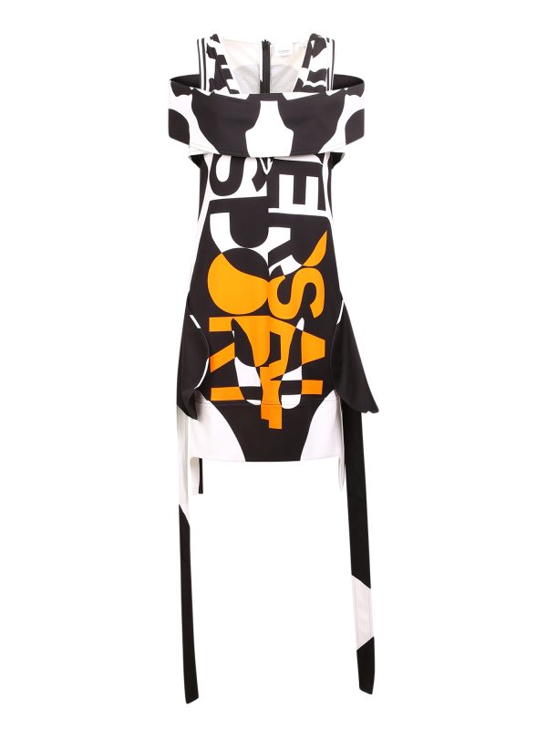 Burberry Graphic Print Asymmetric Dress