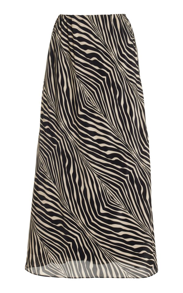 By Malene Birger - Boshan Animal-Printed Silk-Blend Maxi Skirt - Animal - FR 36 - Moda Operandi