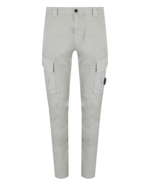 C.P. COMPANY STRETCH SATEEN BLUE FOX CARGO PANTS