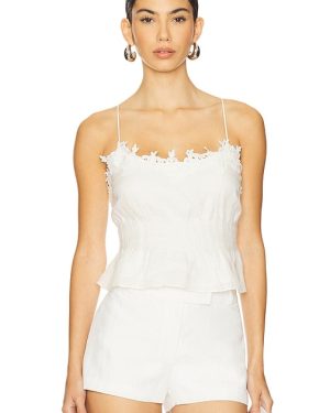 CAMI NYC Sanika Camisole in White. Size 10, 2, 4, 6, 8.