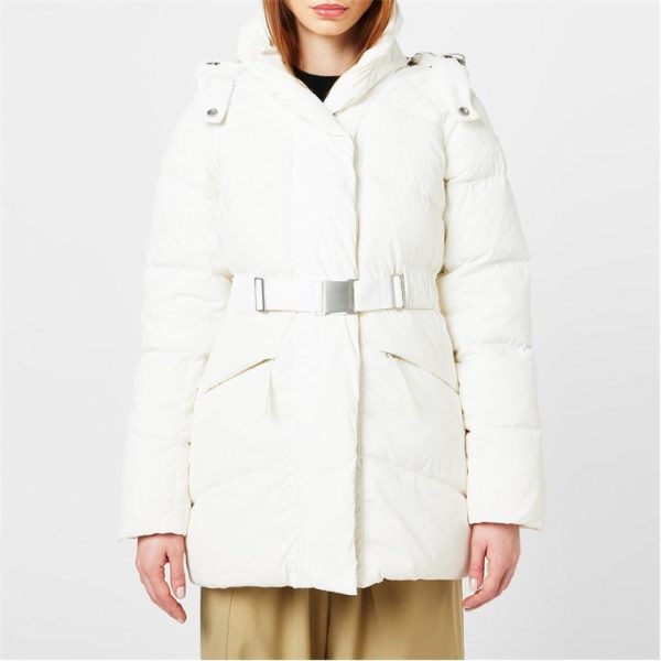 CANADA GOOSE Marlow Belted Padded Coat - White