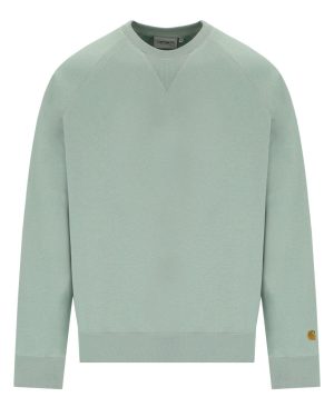 CARHARTT WIP CHASE FROSTED GREEN SWEATSHIRT