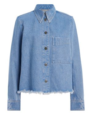 CLOSED - Short Denim Jacket - Light Wash - L - Moda Operandi