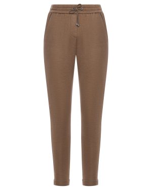 COTTON AND SILK JOGGERS - Brunello Cucinelli - Woman