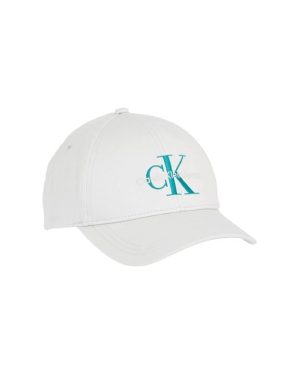 Calvin Klein Jeans Monogram Embroidered Cap - White