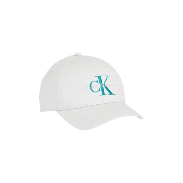 Calvin Klein Jeans Monogram Embroidered Cap - White