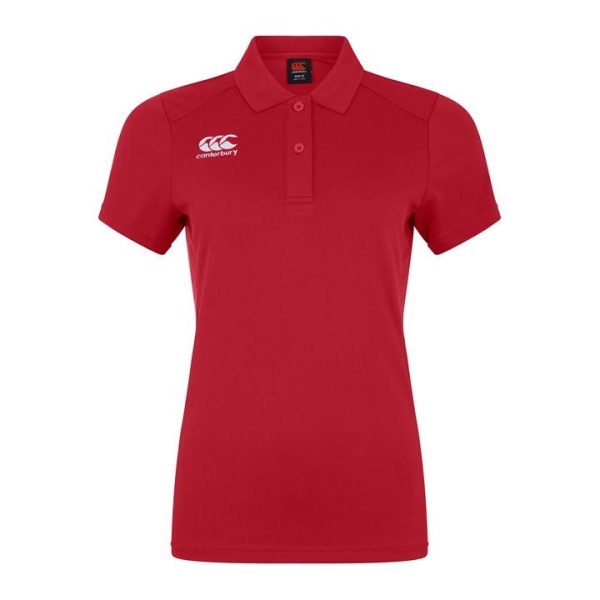 Canterbury Club Dry Polo Top Womens - Red