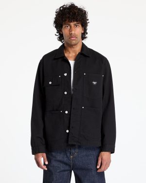 Carhartt WIP Drewe Chore Coat UNISEX Black Rinsed XS