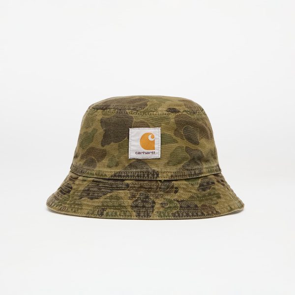 Carhartt WIP Duck Bucket Hat Camo Duck/ Green/ Office Green Garment Dyed S-M