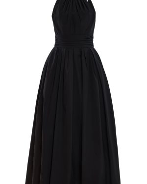 Carolina Herrera - A-Line Stretch-Cotton Halter Dress - Black - US 00 - Only At Moda Operandi
