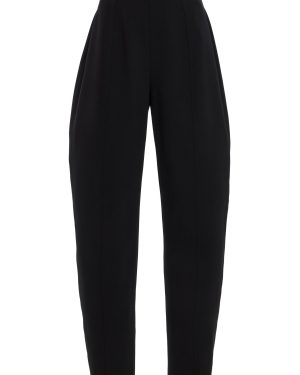 Carolina Herrera - Tapered Bi-Stretch Wool Tailored Pants - Black - US 4 - Only At Moda Operandi