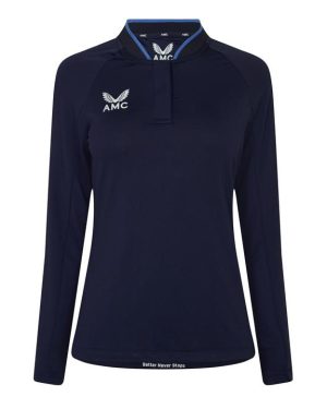 Castore Long Sleeve Polo Top Womens - Blue