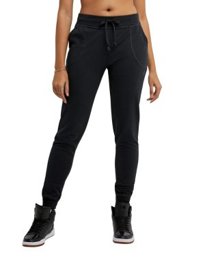 Champion Joggers Lightweight Comfortable Jersey Lounge Pants for Women 29 Black X-Large