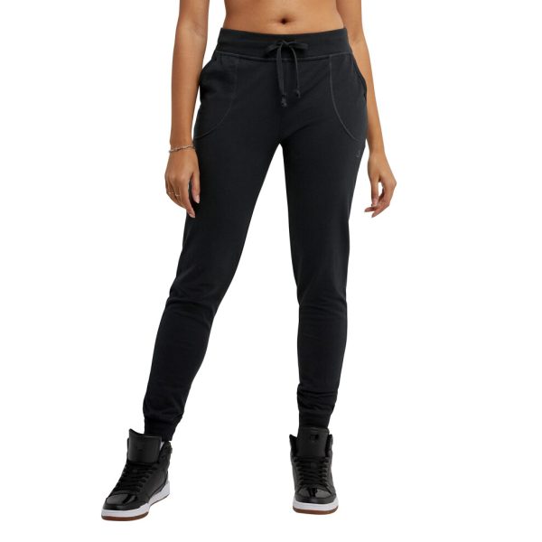 Champion Joggers Lightweight Comfortable Jersey Lounge Pants for Women 29 Black X-Large
