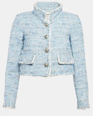 Chanel Blue Blouse Long Sleeve Jacket S