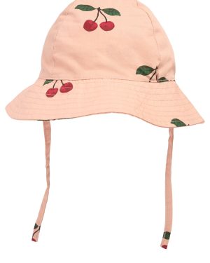 Cherry Print Cotton Sun Hat