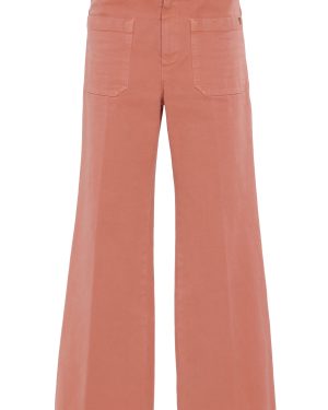 Chlo - Cropped Cotton Canvas Bootcut Pants - Pink - FR 36 - Moda Operandi
