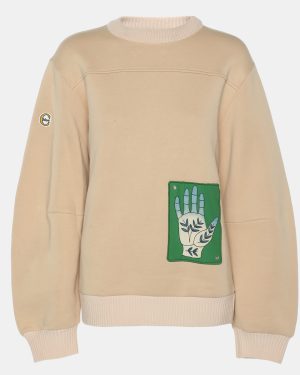 Chloé Beige Jersey Wool Sweatshirt S