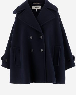 Chloé Oversize Double-breasted Wool Coat