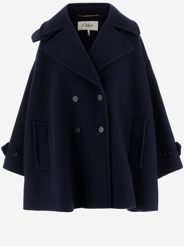 Chloé Oversize Double-breasted Wool Coat